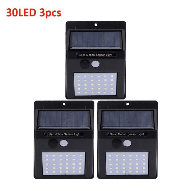 1-4pcs LEDs Solar Light Motion Sensor Outdoor Garden Light Decoration Fence Stair Pathway Yard Security Solar LED Lamp Lighting