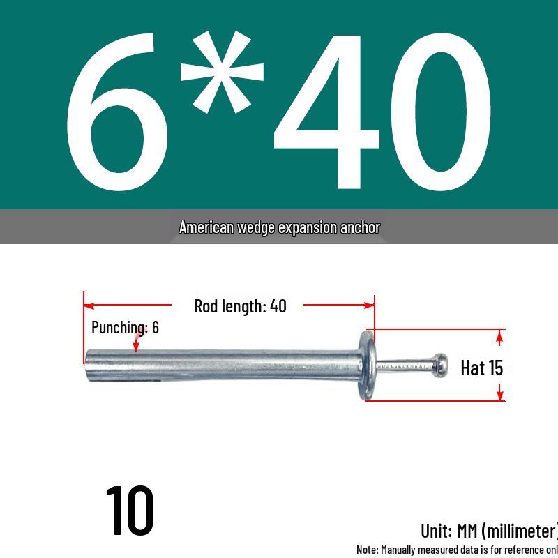 Aluminum Rivet Insert for Gantry Frame with Expansion Bolt and Wall Plug