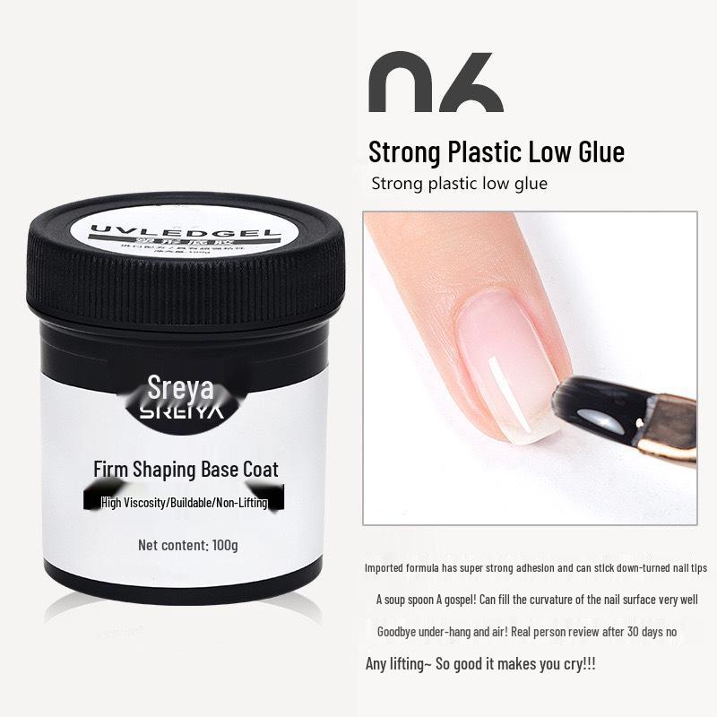 3-in-1 Builder Gel Nail Kit: UV Gel Extension, Base Coat & Sealer