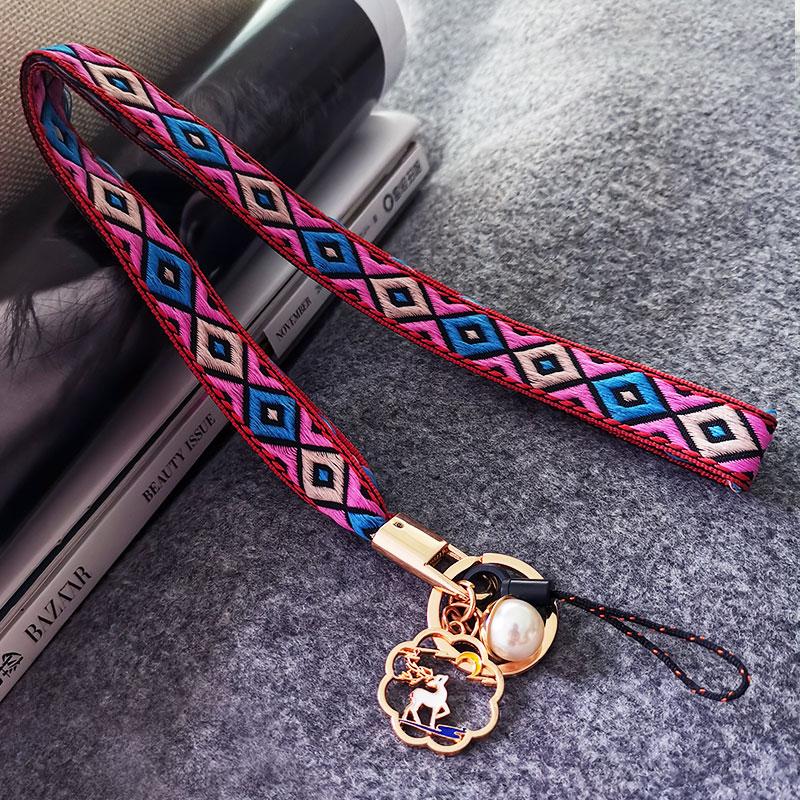 

Retro Cell Phone Necklace Strap Detachable Anti-lost Lanyard charm Chain Pendant Keychain for All Mobile Phone Case Accessories