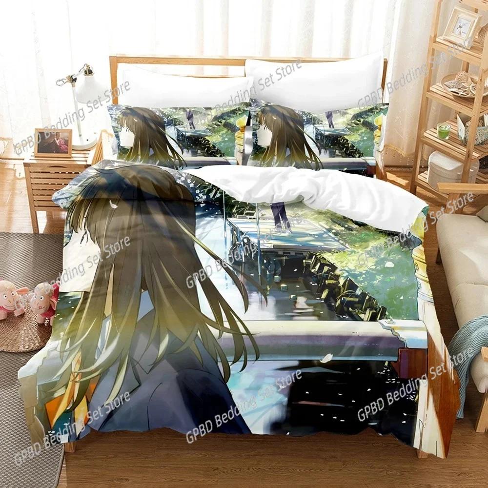 Comforter Anime As The Moon So Beautiful Bedding Set 3D Printed Suitable For Bedroom Kids Home Textile