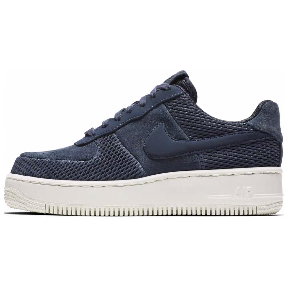 Nike Air Force 1 Sportive Casual Antiscivolo Resistenti all'Usura Traspiranti Scarpe da Skate Basse Sneakers da Donna Blu 917590-400
