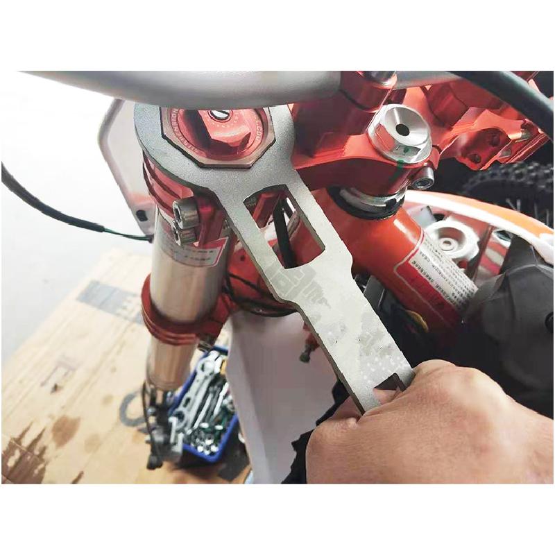 3Pcs Fork Cap Wrench Tool Front Rear Shock Absorber Oil Seal Seat Remove Spanner