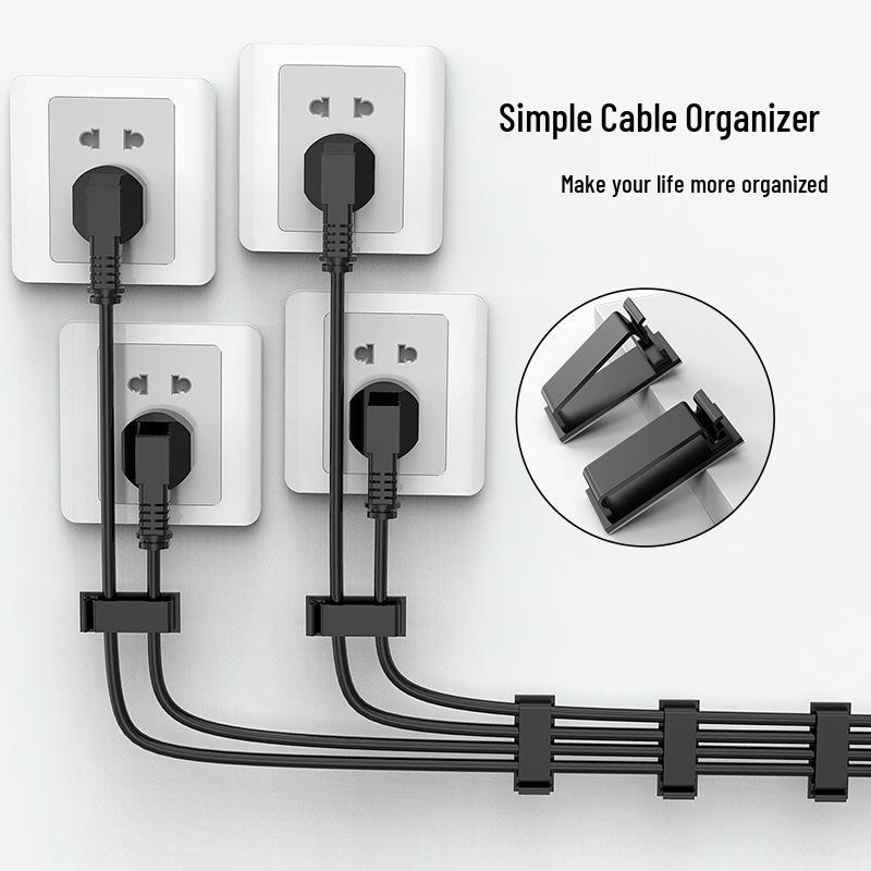 Self-Adhesive Ribbon Cable Clips – Wire Organizer and Buckles