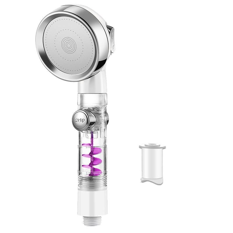 VILOYI Turbocharged Shower Head 3 Modes High Pressure Water Saving Adjustable Handheld Showerhead Massage Filter Rainfall Nozzle