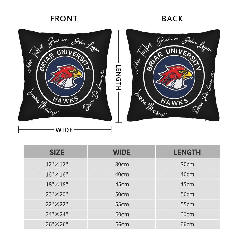 New Campus Briar University Hockey Pillowcases Fashion Pillow Case For Office Car Home Decor Print Pillow Cover