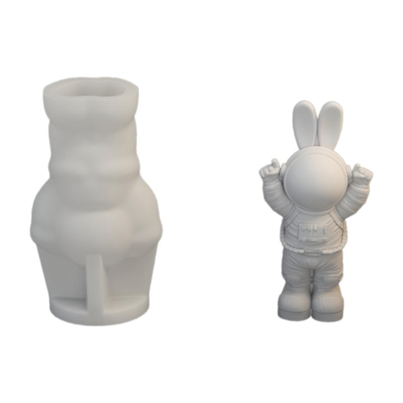 Silicone Mold for Moon Space Figure Easy to Use Silicone Mold for Making Astronautic Crafts Table Decors Ornament