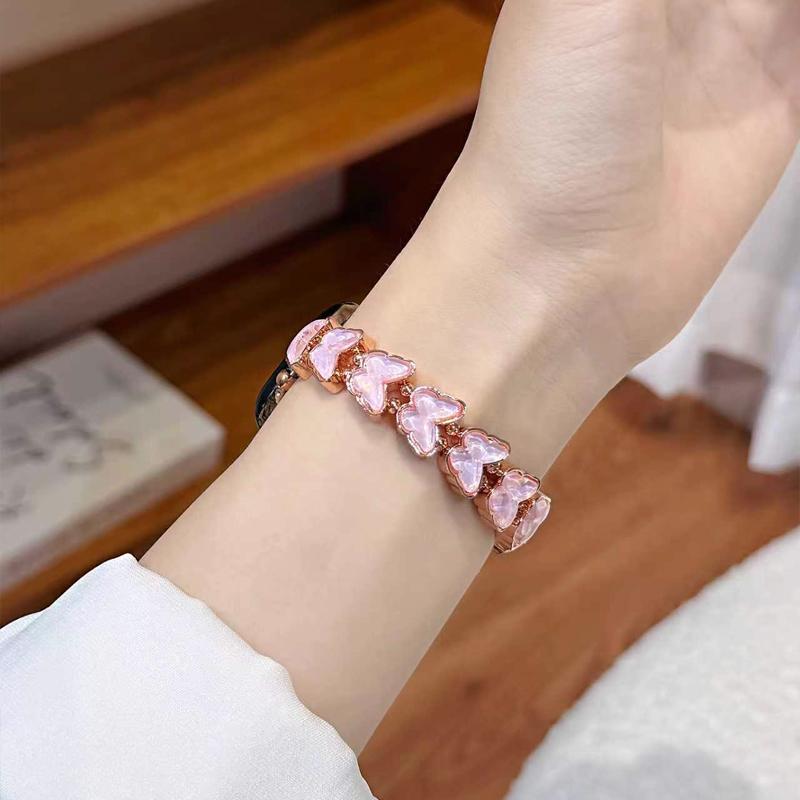 Elasticity Butterfly Diamond Band For iWatch Ultra 10 9 8 42mm 45 46mm 49mm Woman Bracelet Strap For Apple Watch 7 6 5 4 40mm 41