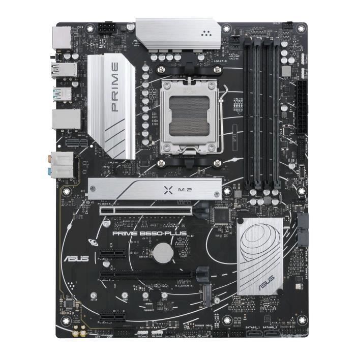 Motherboard - ASUS - PRIME B650-PLUS - Socket AM5 - DDR5 - ATX - 128 GB - PCIe 4.0 - SATA-600