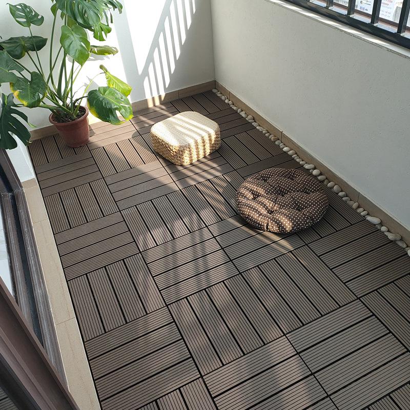 WPC Interlocking DIY Outdoor Flooring: Anti-Corrosion, Self-Laying for Balcony, Terrace, Courtyard Renovation