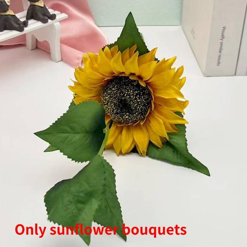 Green Simulated Sunflower Plant Bonsai For Indoor And Decoration Outdoor