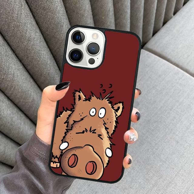 Wild Boar Phone Case For iPhone 17 Air 16 16e 15 14 Plus 11 12 13 Pro Max Soft Bumper Shell Cover Coque