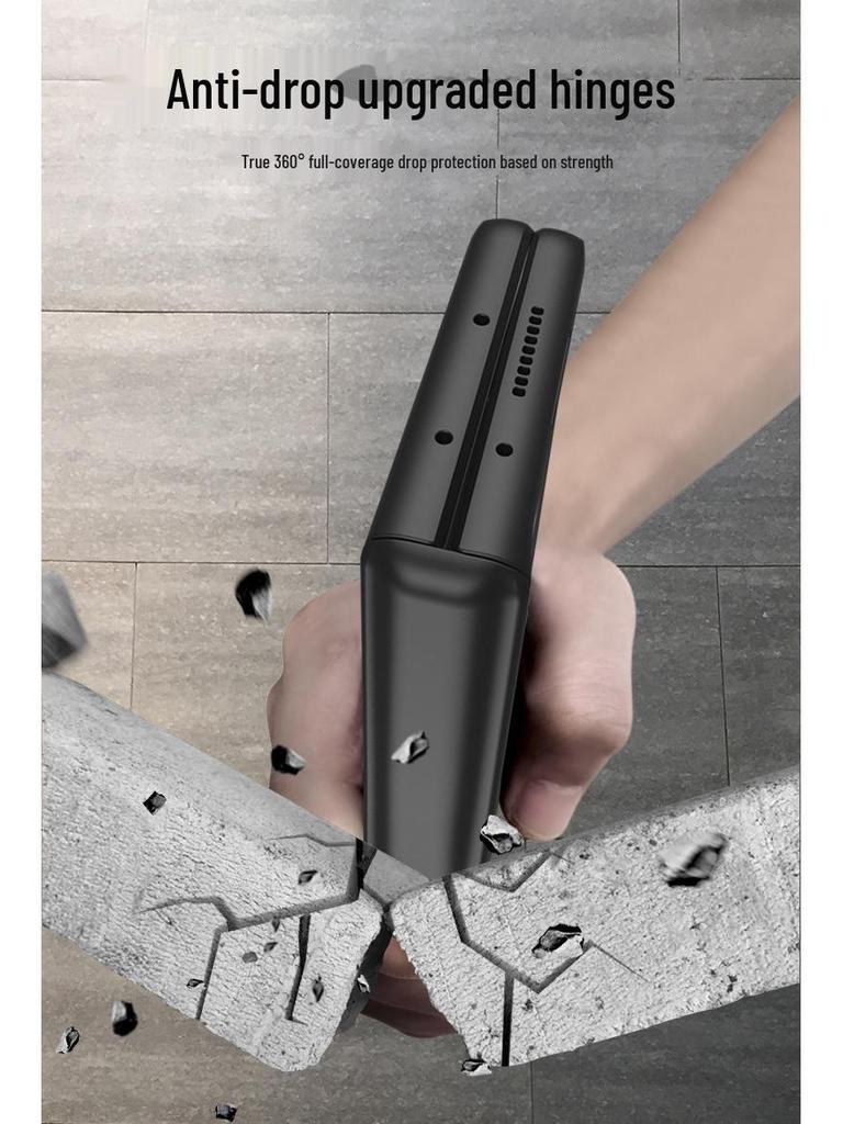 Prémiový magnetický kryt na pant pro Samsung Fold2 - Kreativní kryt skládacího displeje proti pádu se stojánkem