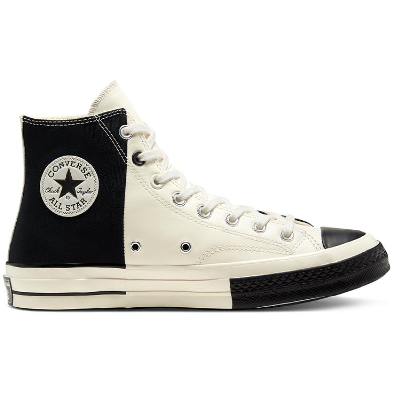 Converse 1970s Chuck Taylor All Star Comfortable and Versatile Durable and Lightweight High Top Canvas Shoes Unisex White & Black