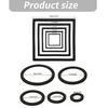 Set of 5 Water Floating Plant Holders Rings Fish Feeding Rings Square Round for FishTanks Plant Cultivation Supplies