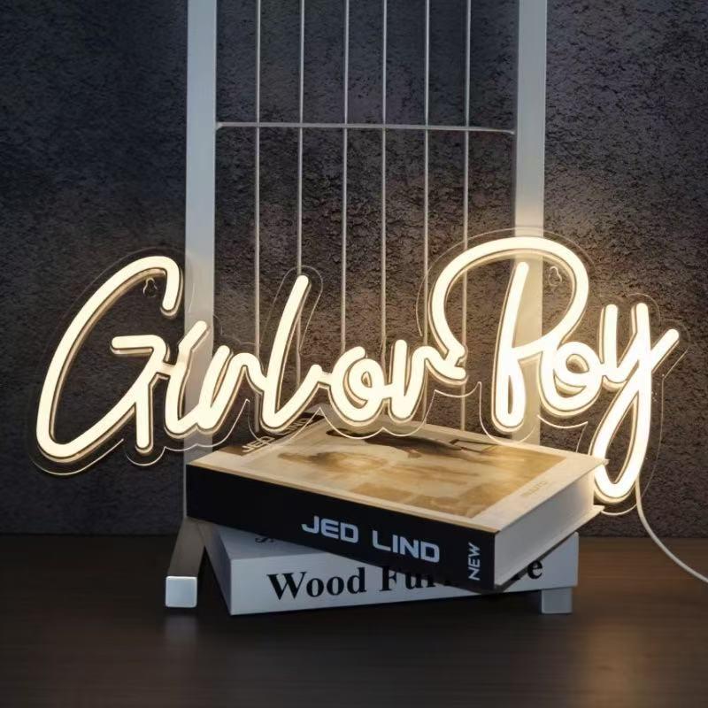 Happy Birthday LED Neon Sign - Acrylic Backplate Decoration Light