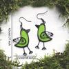 Unique Cute Resin Bird Dangle Drop Earrings For Women Charm Girls Leisure Party Jewelry Gift