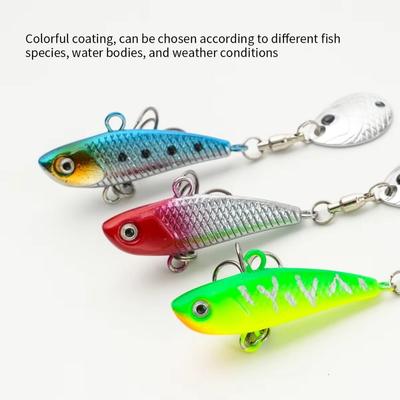 Mini Size Vibration Spinner Metal Construction Mini VIB New Design Spoon Lure  Freshwater Fishing