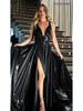 2026 Elegant One-Shoulder High Slit Sleeveless Dress for Women