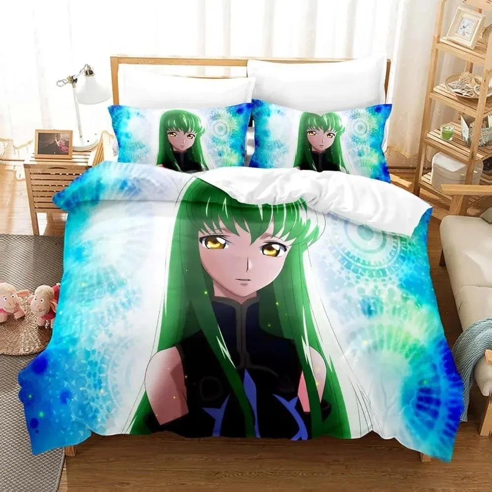 3D Cartoons Code Geass Bedding Set Single Twin Full Queen King Size Bed Set Adult Kid Bedroom Duvet cover Sets For Home Textiles
