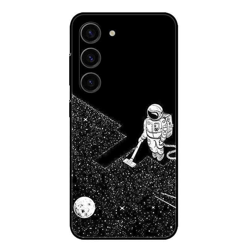 For Samsung Galaxy A56 5G Case Cute Cartoon Soft TPU Silicone Cover for Galaxy A26 / A36 / A 56 Phone Cases A 26 36 Black Coques