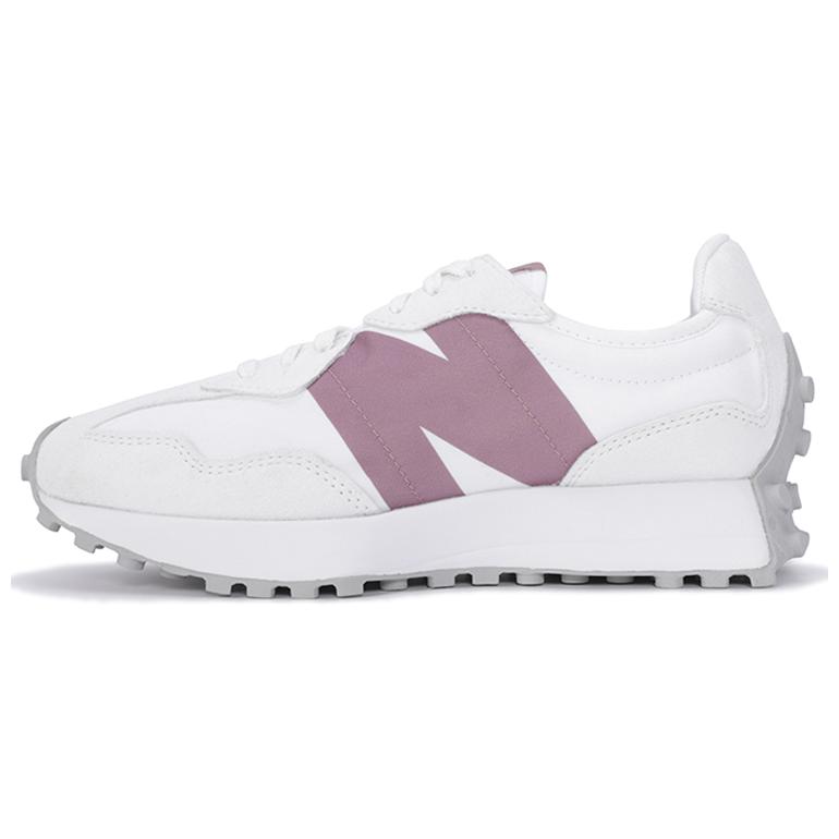 New Balance Nb 327 Comfortable Versatile Low-Top Casual Shoes Unisex sneaker White Purple Gray WS327WGP