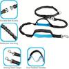 Adjustable Hands-Free Dog Running Leash with Double Handles and Elastic Retractable Rope for Large and Medium Dog