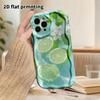 Phone Case: 2D Flat Design Suitable for iPhone 18 17 16 15 14 13 Pro Film Protective Case, Couple Style, Lime Splash, Christmas and Halloween Gifts