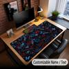 Skull Gothic Theme Custom Mouse Pad Personalized With Name Text Customized Desk Mat For Office Home Decor
