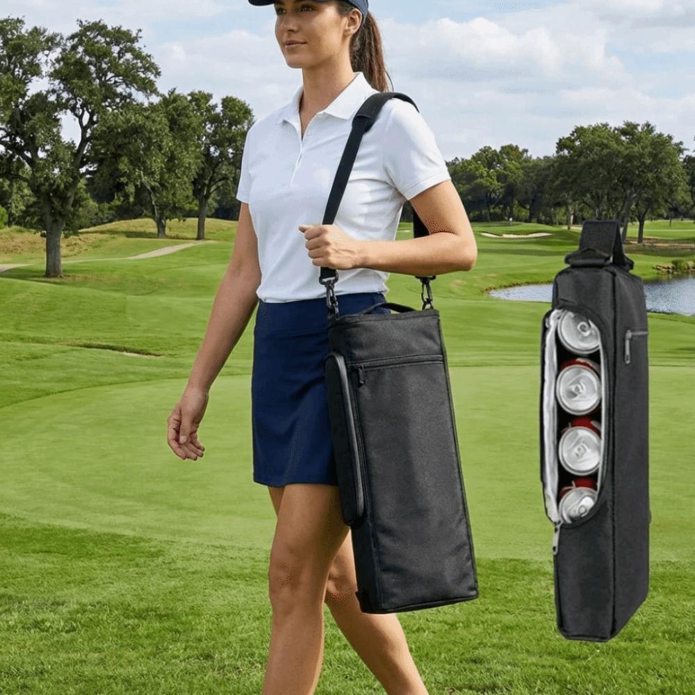 Lightweight Golf Cooler Bag Leak-proof Wine Cooler Carrier Insulated Drink Bag  Barbecue