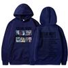 Unisex Oversized Hooded Sweatshirt Winter Casual Wear Printed Design Thick Fleece Lined Long Sleeve Loose Fit