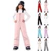 Boys and Girls Snow Pants Set, Adjustable Winter Ski Snowboard Pants with Pockets for Outdoor Sports