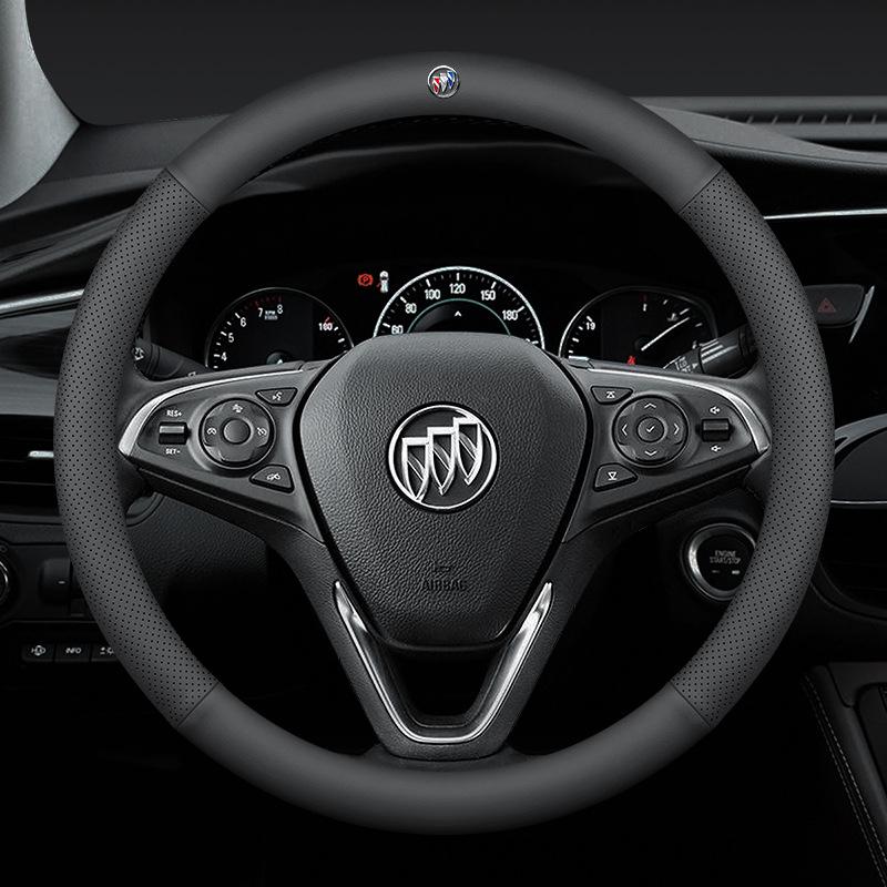 Leather Steering Wheel Cover for New Regal, Excelle, LaCrosse, Verano, Encore, Envision, GL6, GL8, Enclave