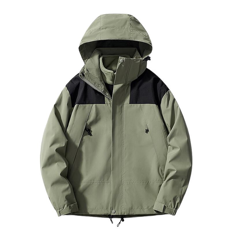 Red Dragonfly Men's Casual Windproof 3-in-1 Mountain Jacket
