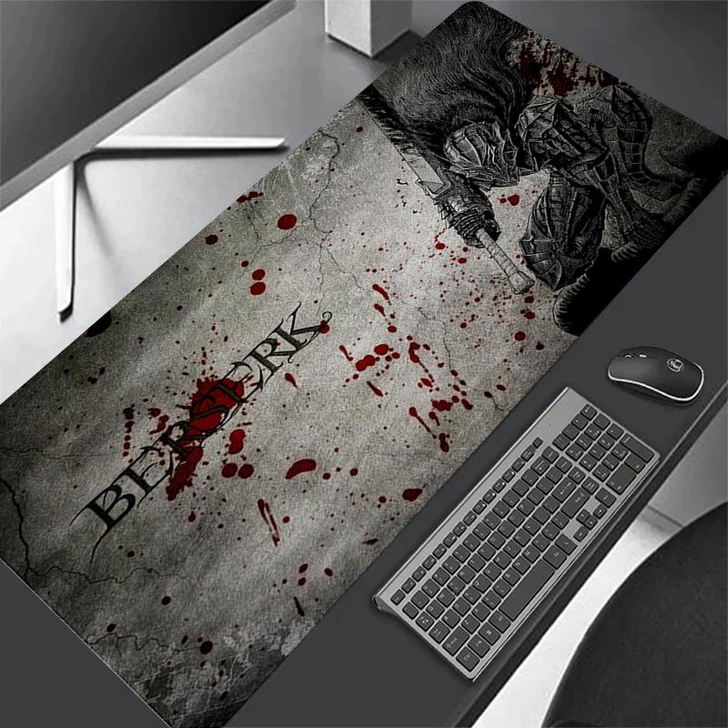 Anime Guts Mouse Pad Large Gaming Desk Mat NonSlip Laptop Keyboard Tray Office Pc Berserk Color Carpet Black
