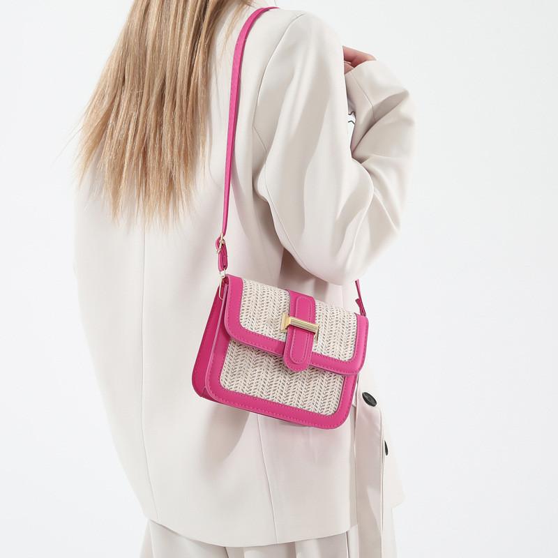 Chic Street Style Pu Shoulder Bag Medium Square Crossbody Bag 2024 Spring Fashion