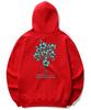 Flower Bundle Graphic Hoodie - Red