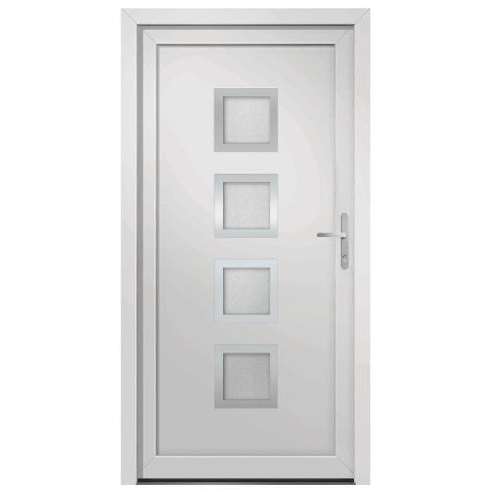 VidaXL Front Door White 98x208 Cm PVC 3187846