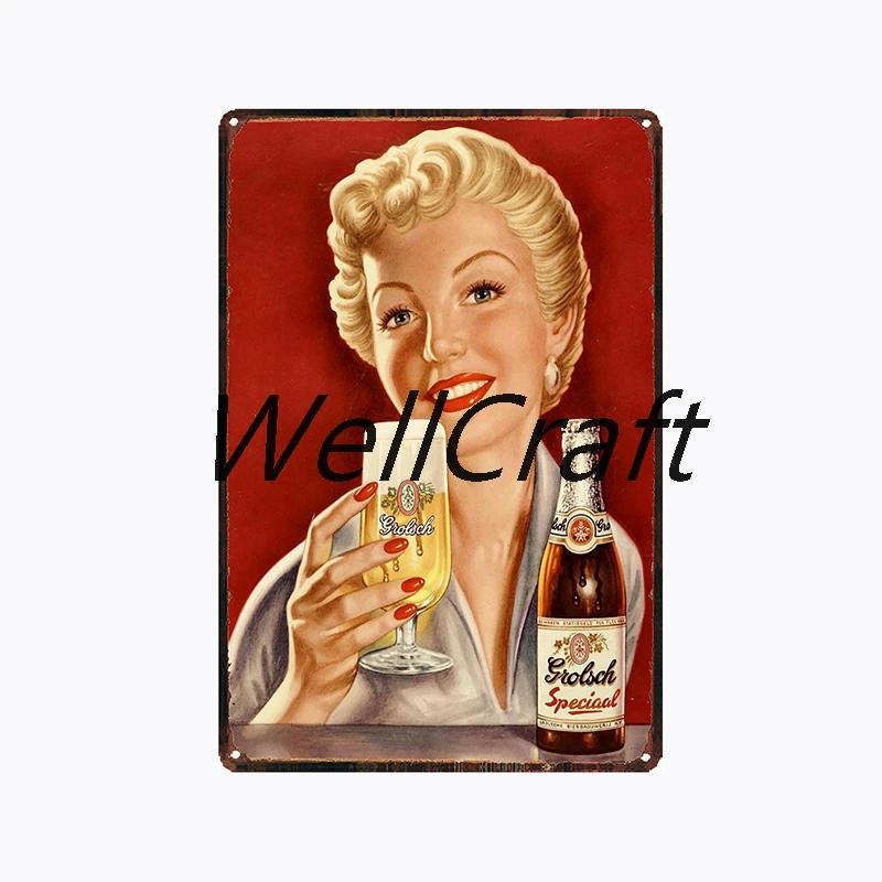 [ WellCraft ] Grolsch Metal Tin sign Vintage Wall Plaque Decor WX-51-1 room decor  vintage decor  home decor  wall decor