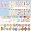 40Pcs Cartoon Sticker Book Diy The Sims Series 3D Stereoscopic Scene Sticker Book Gift For Kid Child Kawaii Stationery Stickers