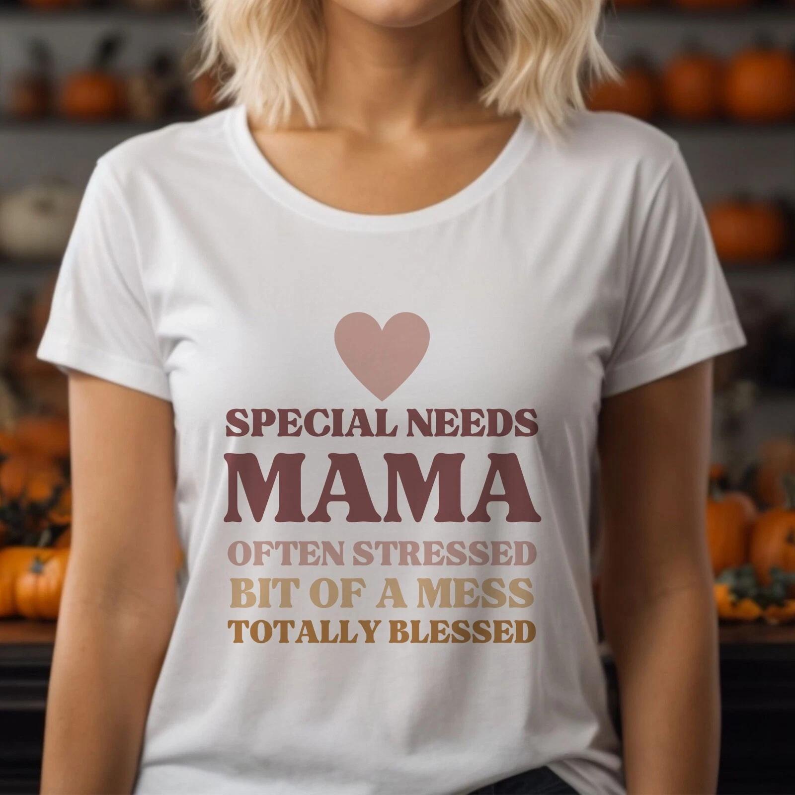 Special Needs Mama T-Shirt | Disability Mom Shirt | Special Mom Tee L
