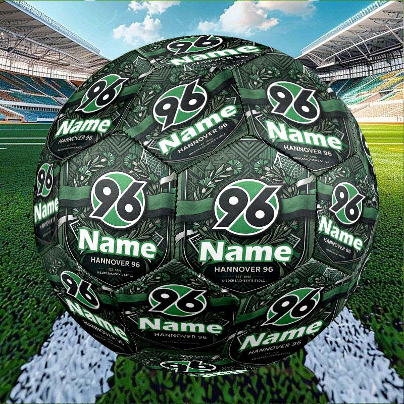 Custom Name Personalized Hannover 96 Football Print Size 5 Soccer Ball Training & Match Football, for Team, Kicking, Gift for Football Enthusiasts