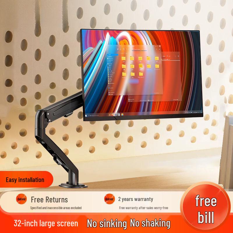 Adjustable Desktop Monitor Stand with Rotating Arm