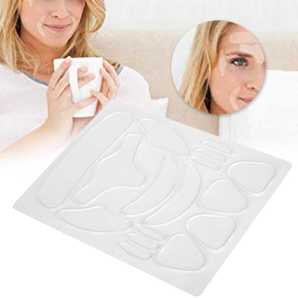 16 Stück Falten-Patches für das Gesicht, wiederverwendbare Anti-Falten-Patch für Augen, Mund, Stirn, Kinn