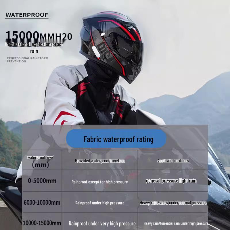 Men's Motorcycle Rain Suit: Thickened Stormproof Jacket & Pants for Riders