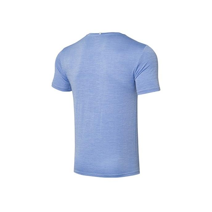Li-Ning Quick-Dry Fitness Sports Round Neck Short Sleeve T-Shirt Men Tops Blue ATSR257-2