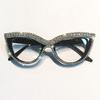 Durable High Quality Elegant Fashion Glasses with Rhinestone - Cat-eye Frame Perfect for Formal Events Formal Eyewear