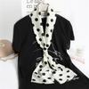 Korean Version of Spring and Summer Long Silk Scarves, Small Scarves, Scarves, Women's Versatile Printing Thin and Narrow Headbands Are Very Good Yao