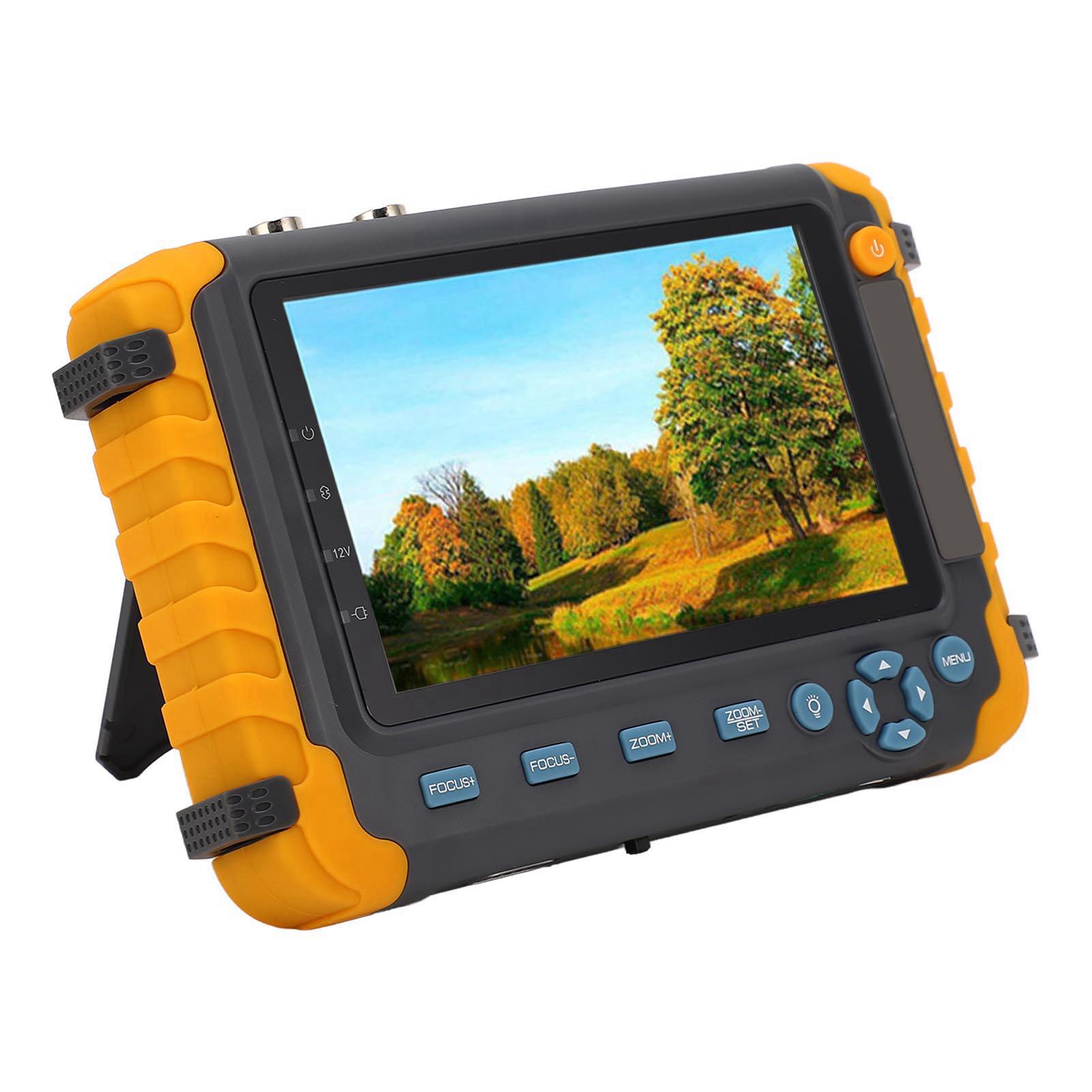 

Тестер камер відеоспостереження 8 МП 5-дюймовий екран VGA HD Мультимедійний інтерфейс Вхід Коаксіальна AHD TVI CVI камера