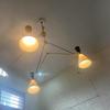 3-Arm Mid-Century Modern Sputnik Chandelier with Shades Hanging Ceiling Light for Dining Room, Kitchen, Living Room, Bedroom Unique